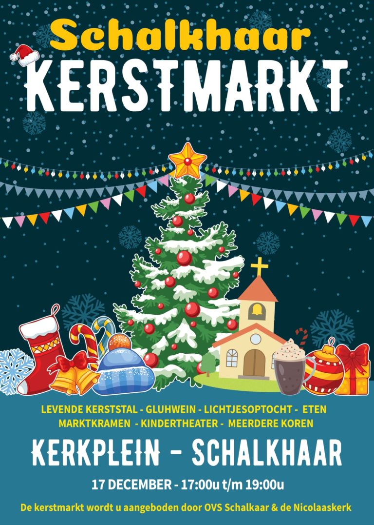 Nicolaaskerk statig middelpunt van kerstmarkt InSchalkhaar