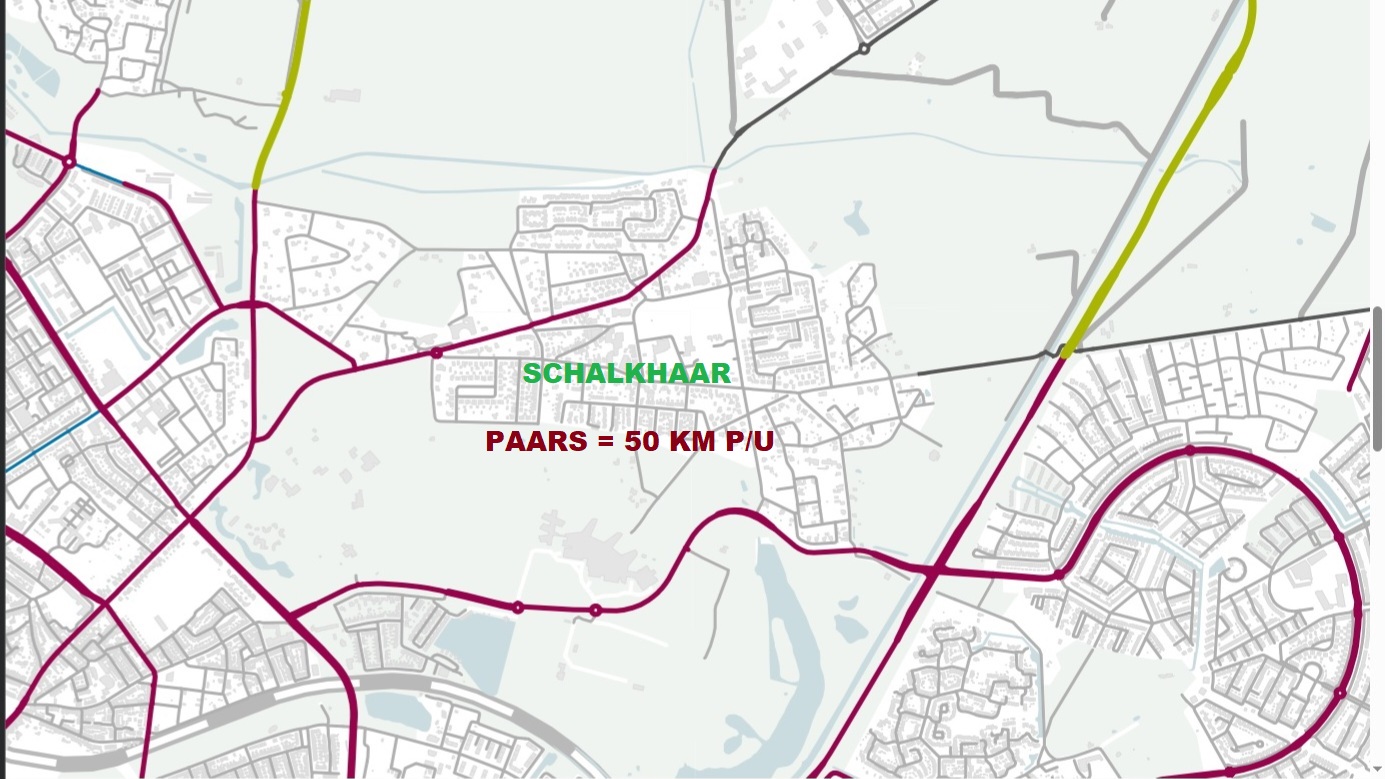 Wegen Schalkhaar huidig (1)